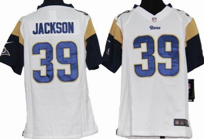 Nike Jersey White Game youths St. Louis Rams 39 Steven Jackson